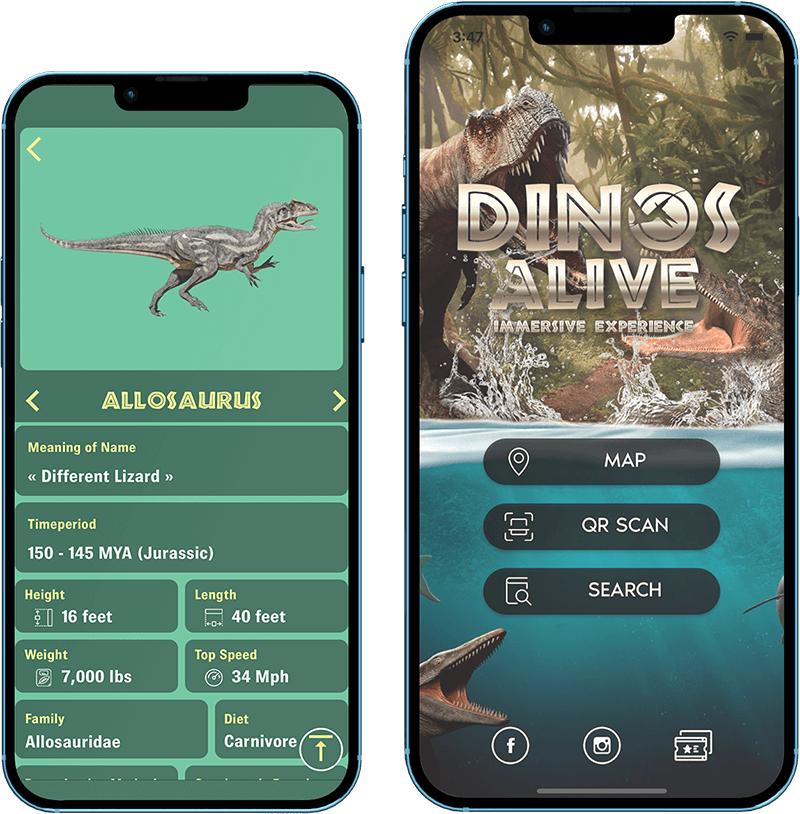 Dinos Alive app